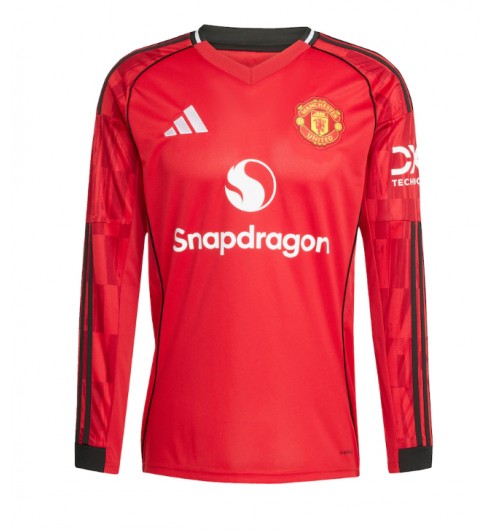 Manchester United Domácí Dres 2025-26 Dlouhý Rukáv Manchester United Domácí Dres 2025-26 Dlouhý Rukáv